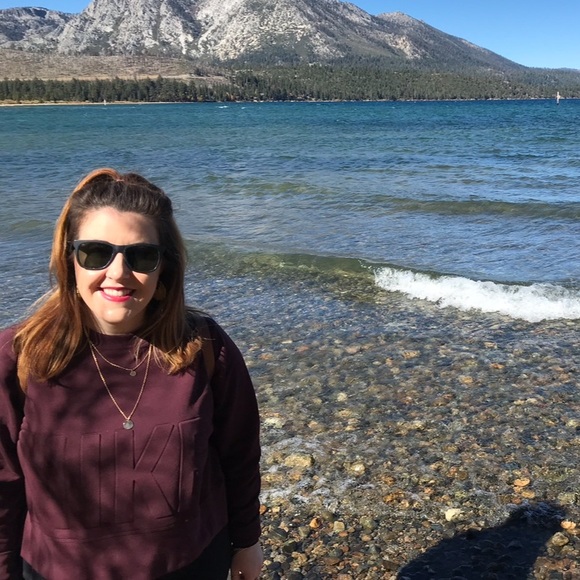 NIKE Cropped Maroon Dri-fit Crewneck - Picture 2 of 5